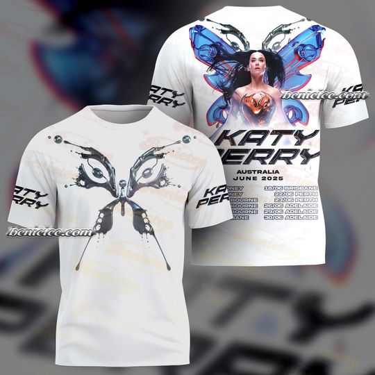 Discover KATY PERRY T-Shirt 3D, Katy Perry The Lifetimes Tour 2025 Tee