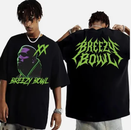 Discover Chris Brown Tour 2025 Breezy Bowl XX Vintage Unisex T-Shirt