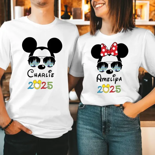 Discover Custom Disneyyy Trip Shirts, Couple Tee, Vacation T-shirt, Family Holiday Tour Trip