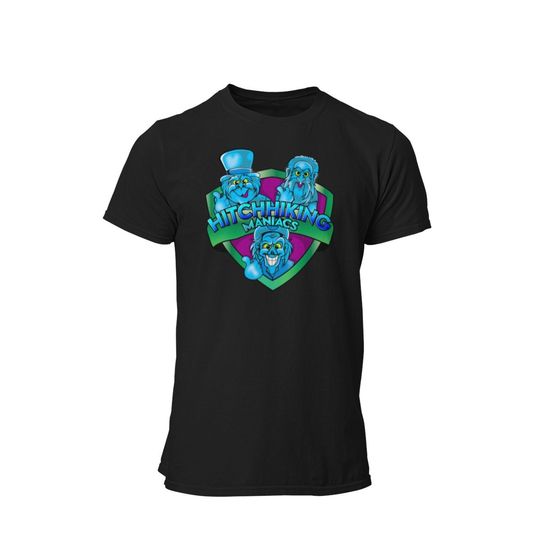Discover Hitch Hiking Maniacs Unisex T-Shirt - Haunted Hitchhiker WDW Orlando Ghostbusting Mansion