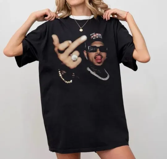 Discover Chris Brown Vintage Middle Finger Vintage Shirt , Concert 2025 Shirt