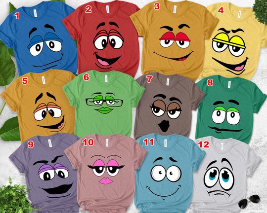 Discover M&M Candies Shirt, M And M Matching Family Shirt Group MM shirt halloween candy