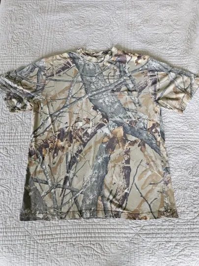 Discover Outfitters Ridge Camo T-Shirt Mens Large Fusion 3D Hunting Pocket