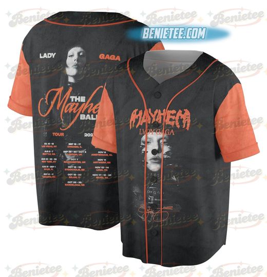 Discover Ld ga The Mayhem Ball Tour Baseball Jersey