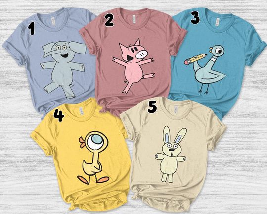 Discover Mo Willems Teacher Costume/Book Costume/Group Halloween Teacher Costume Shirt
