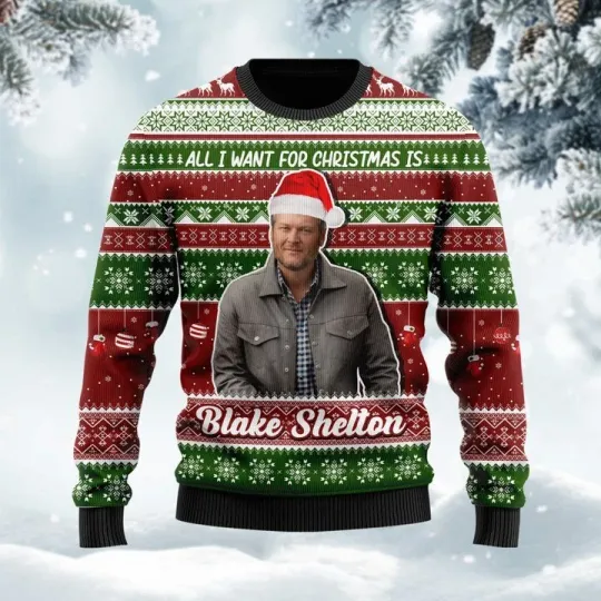 Discover Bg All I Want For Christmas Is Blake Shelton