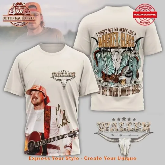 Discover Wallen Western She Never Looked Back 3D T-Shirt