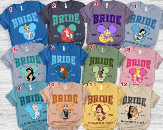 Discover Disneyyy Bachelorette Shirt, Princess Bride T-Shirt, Bridal Party Disneyyland Tee