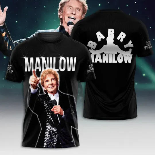 Discover Manilows 2025 The Last Concerts Tour 61St Anniversary 3D T-Shirt