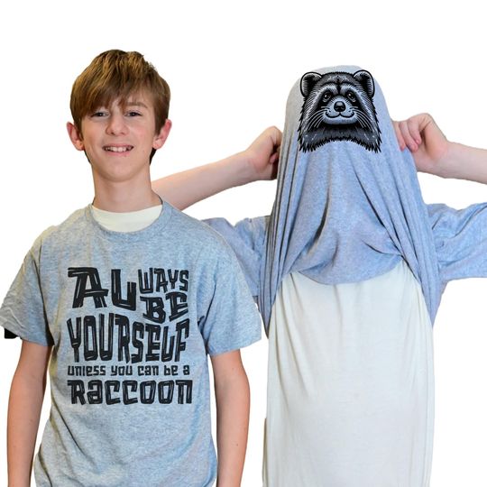 Discover Always Be Yourself Unless You Can Be A Raccoon Flip Shirt - Funny Animal Face Flip Tee T-Shirt