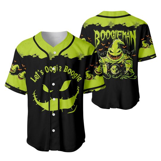 Discover Custom Oogiee Boogiee Nightmare Before Baseball Jersey M