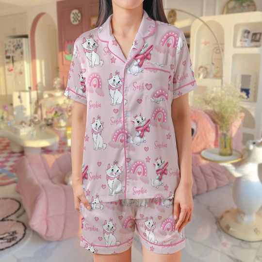 Discover Disneyyy The Aristocatss Marie Pijama Set, Cat Lovers Baby Girl Pijama Set