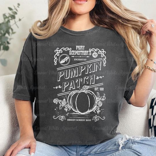 Discover Disneyyy Cinde Halloween Pumpkin Patch Shirt, Disneyyy Happy Halloween Family Shirt, Spooky Season Shirt, Disneyyy World Trip Shirt, TGSD285