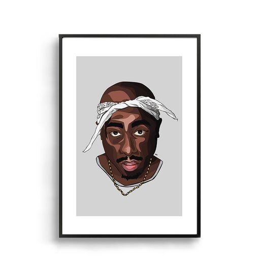 Discover Tupac Poster, Tupac Shakur Rapper Poster