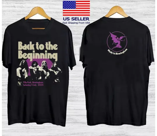 Discover Black Sabbath, Ghost,Ozzy Osbourne Back To The Beginning 5 July 2025 T shirt2