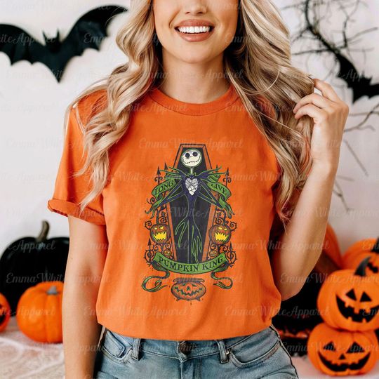 Discover Disneyyy Nightmare Before Christmas Long Live Jack Shirt, Disneyyy Characters Halloween Party Shirt, Characters Horror Halloween Shirt, TGSD142