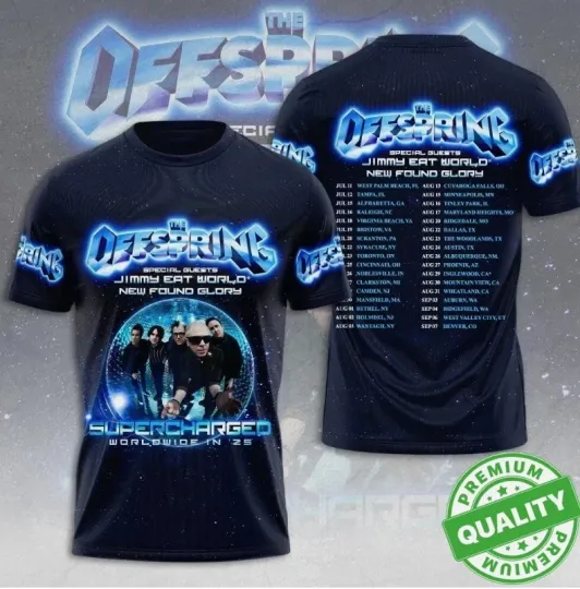 Discover The Offspring 2025 Tour 3D AOP Shirt Unisex S-5XL
