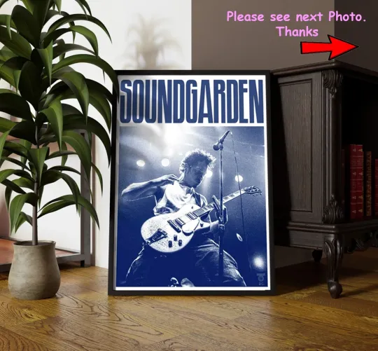 Discover Soundgarden Vintage Music Poster, Premium Matte Vertical Decor