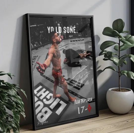 Discover Ilia Topuria Charles Oliveira UFC 2025 Poster