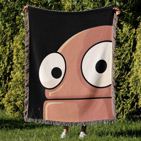 Discover R.E.P.O. Semibot Woven Blanket. Horror Game Blanket, Jacquard Gamer Throw, R.E.P.O. Game Merch, Semibot, Zobo, Quota, Beanbot Gift