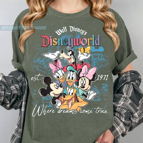 Discover Vintage Walt Disneyyworld Est. 1971 Shirt, Retro Disneyyy Park Tee