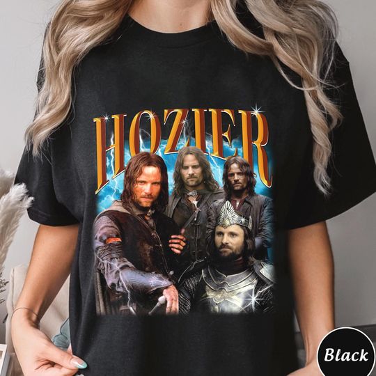 Discover Funny Hozier Aragorn T-Shirt, Lord of the Rings Parody Shirt
