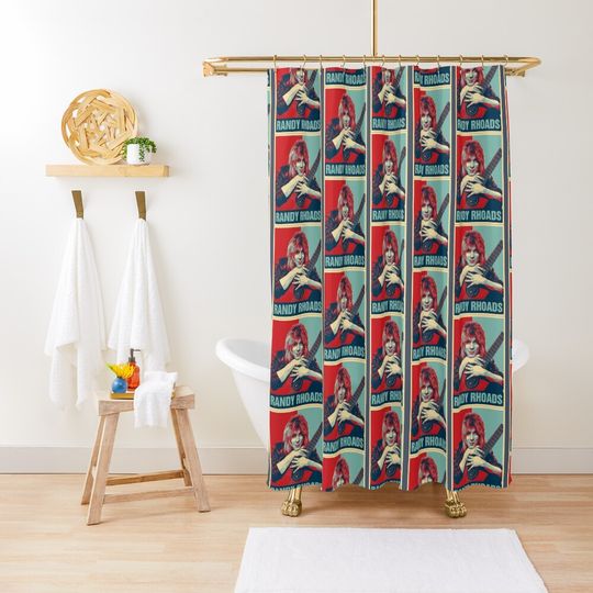 Discover Retro Hope Style Randy Rhoads   Shower Curtain