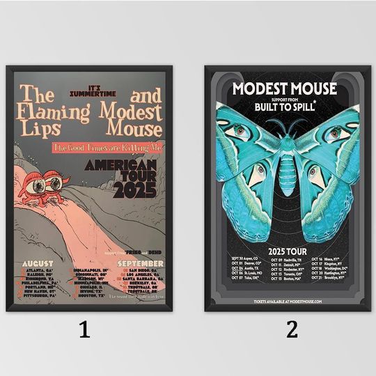 Discover Modest Mouse 2025 Poster, 2025 Tour Poster, Home Decor, Wall Decor