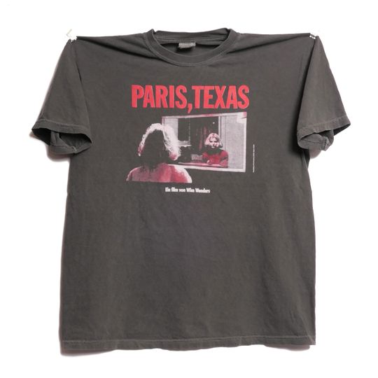 Discover Paris Texas Tee Wim Wenders 1984 Movie Criterion Collection Avant Garde Art House Film German Filmmaker Faded Heavyweight Shirt