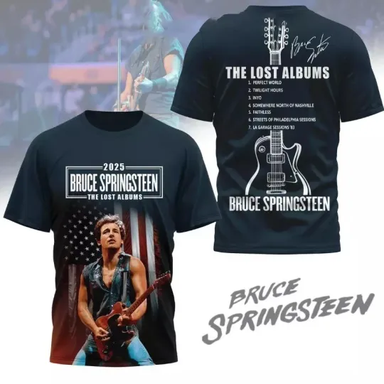 Discover Bruce Springsteen The Lost Album 3D T Shirt