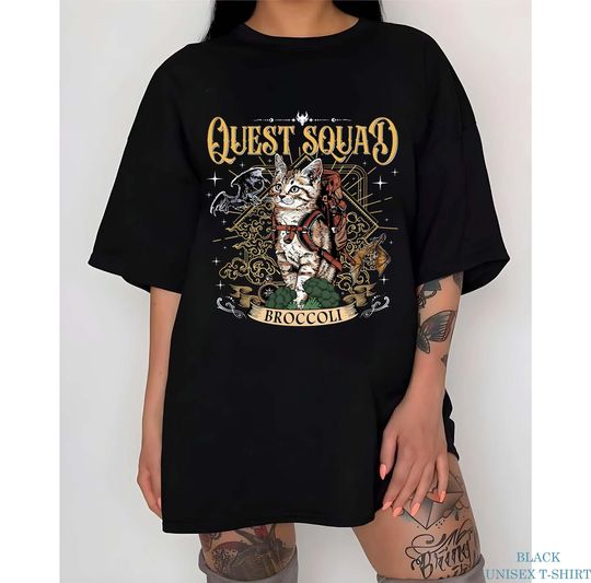 Discover Quest Squad Broccoli Shirt, Onyx Storm Shirt, Fourth Wing, Xaden Riorson Shirt