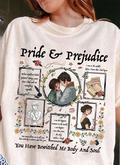Discover Pride and Prejudice Shirt, Romance Novels Gift Shirt, Pemberley Shirt, Bookworm Gift, Book Lover Gift, Jane Austen Shirt, Literary Shirt