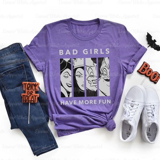 Discover Disneyyy Villains Bad Girls Shirt, Bad Witches Club Shirt, Disneyyy Chillin Like A Villain, Magicc Kingdom WDW Shirt, TGSC890