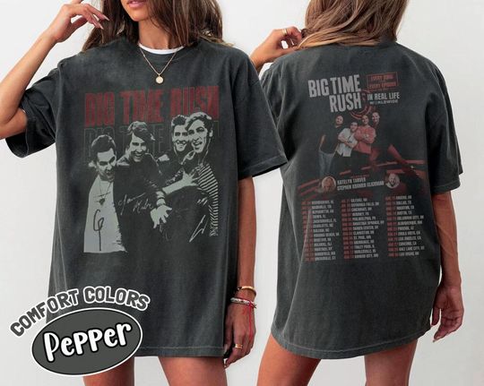 Discover Big Time Rush In Real Life Worldwide Tour Two-Sided Shirt, Big Time Rush 2025 Concert
