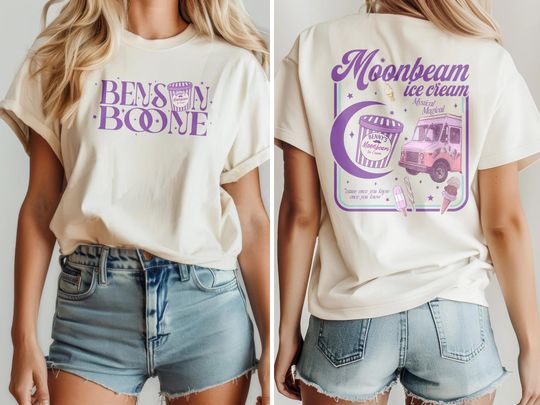 Discover Benson Boone Moonbeam Ice Cream Shirt, America Heart Tour shirt, Mystical Magical shirt