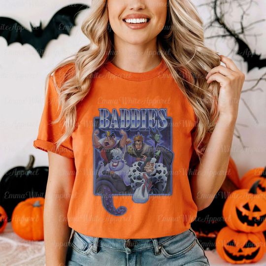 Discover Disneyyy Villains Epic Baddies Team Portrait Shirt, Disneyyy Magicc Kingdom Shirt, Evil Friends Matching Shirt, Disneyyy Halloween Shirt, TGSC923