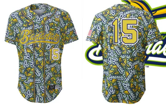 Discover New Savannah Bananas #15 Baseball Jersey Gift Fan