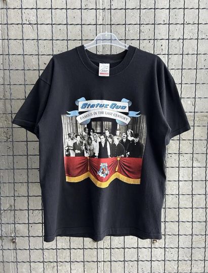 Discover Vintage 2001 Status Quo Famous In The Century Tour T-shirt