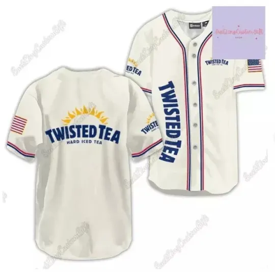 Discover Twisted Tea 3D Baseball Jersey Shirt HALLOWEEN GIFT CHRISTMAS GIFT US SIZE