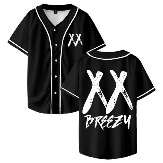 Discover Chris Brown Breezy Bowl XX Merch Baseball Jersey 2025 Tour