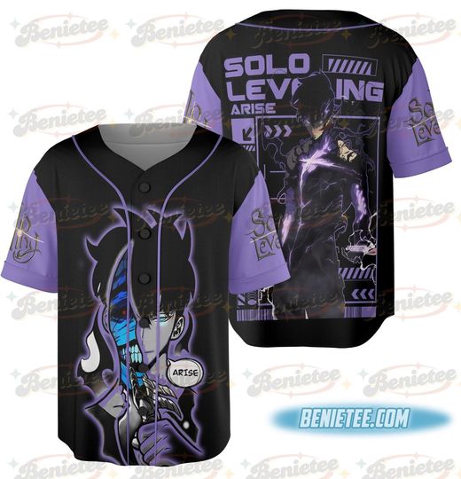 Discover SOLO LEVELING Anime Round Baseball Jersey