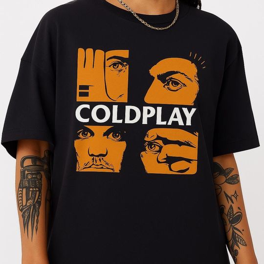 Discover Coldplay Fan Shirt - Minimalist Abstract Band Art Te