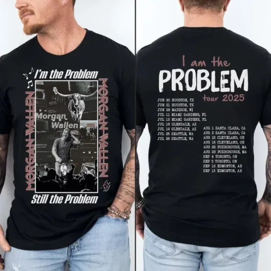 Discover Wallen Western "I'm The Problem" Tour 2025 Concert Shirt, AN53510