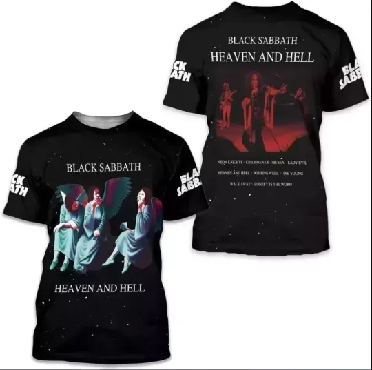 Discover Black Sabbath Heaven And Hell Final Show AOP 3D T-Shirt