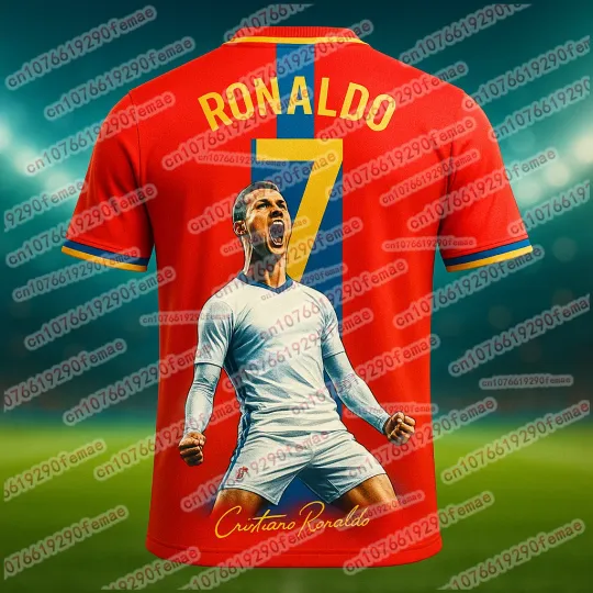 Discover Ronaldo 3D Print Sport Quick Dry Breathable Men Tshirt