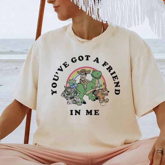 Discover Rainbow toy stories You've Got A Friend In Me T-Shirt, Disneyyy Family Trip Shirt, toy stories Family Shirt, toy stories Adventure Trip Tee, TGSA033