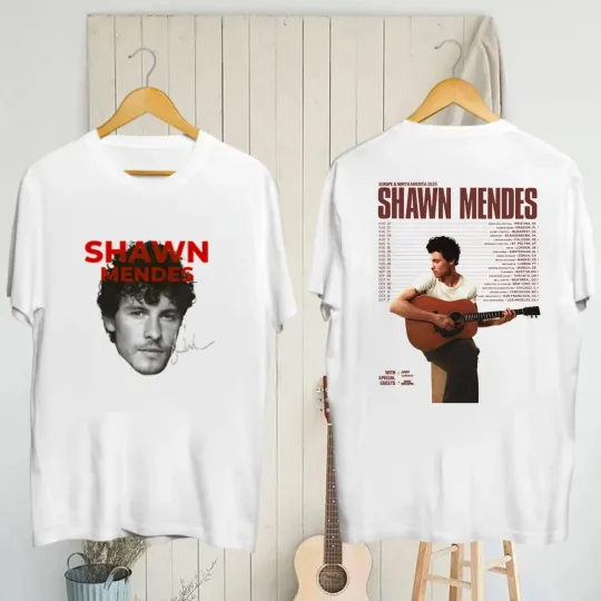 Discover Shawn Mendes Signature Shirt, Shawn Mendes Tour 2025 T-Shirt