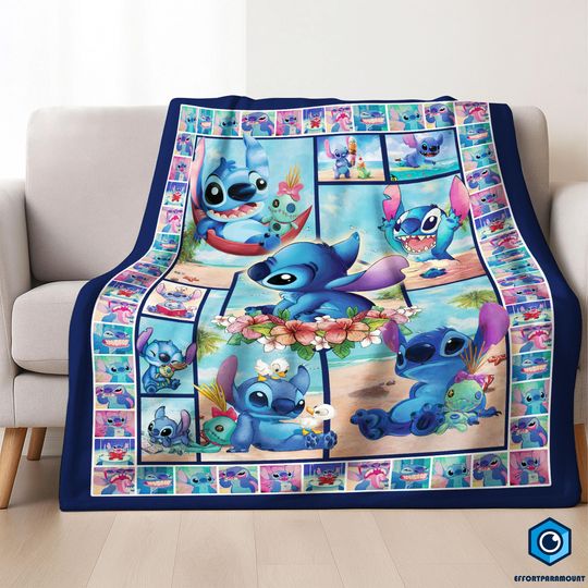 Discover Stitchh Cartoon Blanket, Stitchh Blanket Christmas Gifts, Disneyyworld Stitchh Blanket, Lilo and Stitchh, Banket Gift for Baby