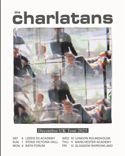 Discover Poster THE CHARLATANS  December UK Tour 2025 Poser, gift for fans