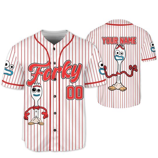 Discover Personalized toy stories Forky Collection Baseball Jersey